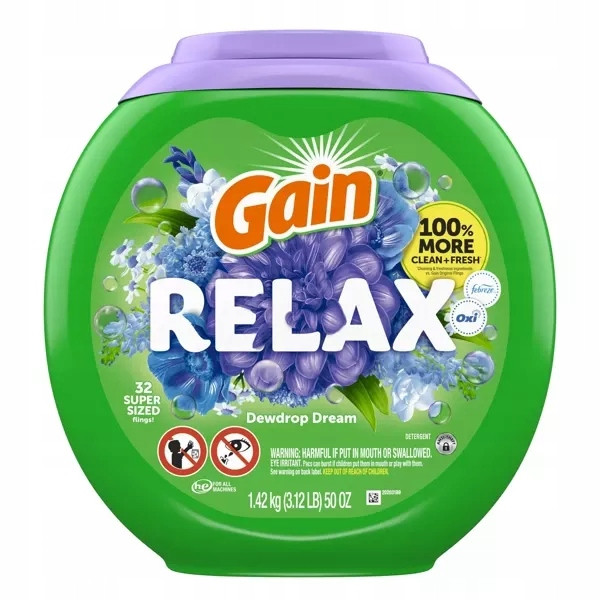 Gain Relax 32 ks Univerzální kapsle na praní tkanin