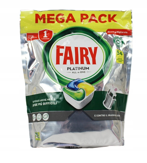 Fairy Platinum All in One Tablety do myčky 54 kapslí