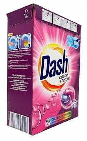 Dash Color Frische 3v1 Kapsle na praní Barevné oblečení 60ks