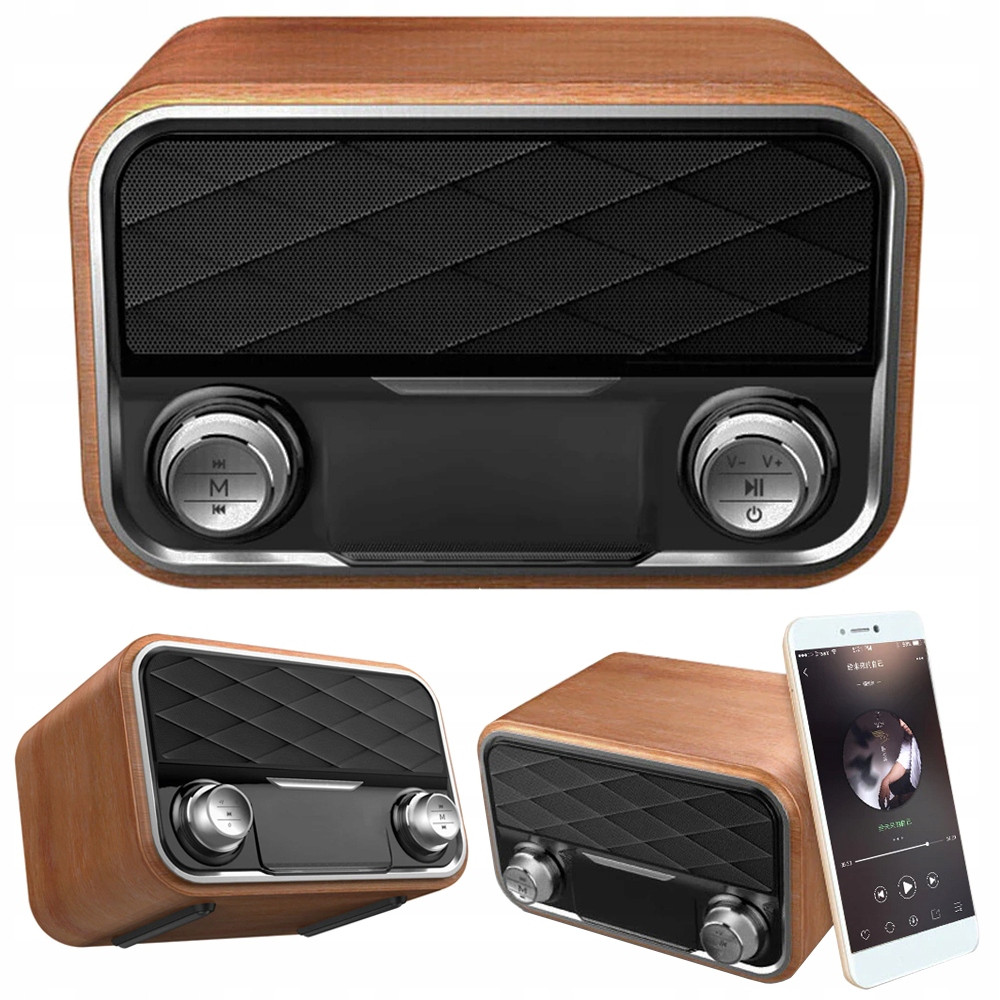 Fm Rádio Kuchyňský Reproduktor Přenosný Bluetooth Aux