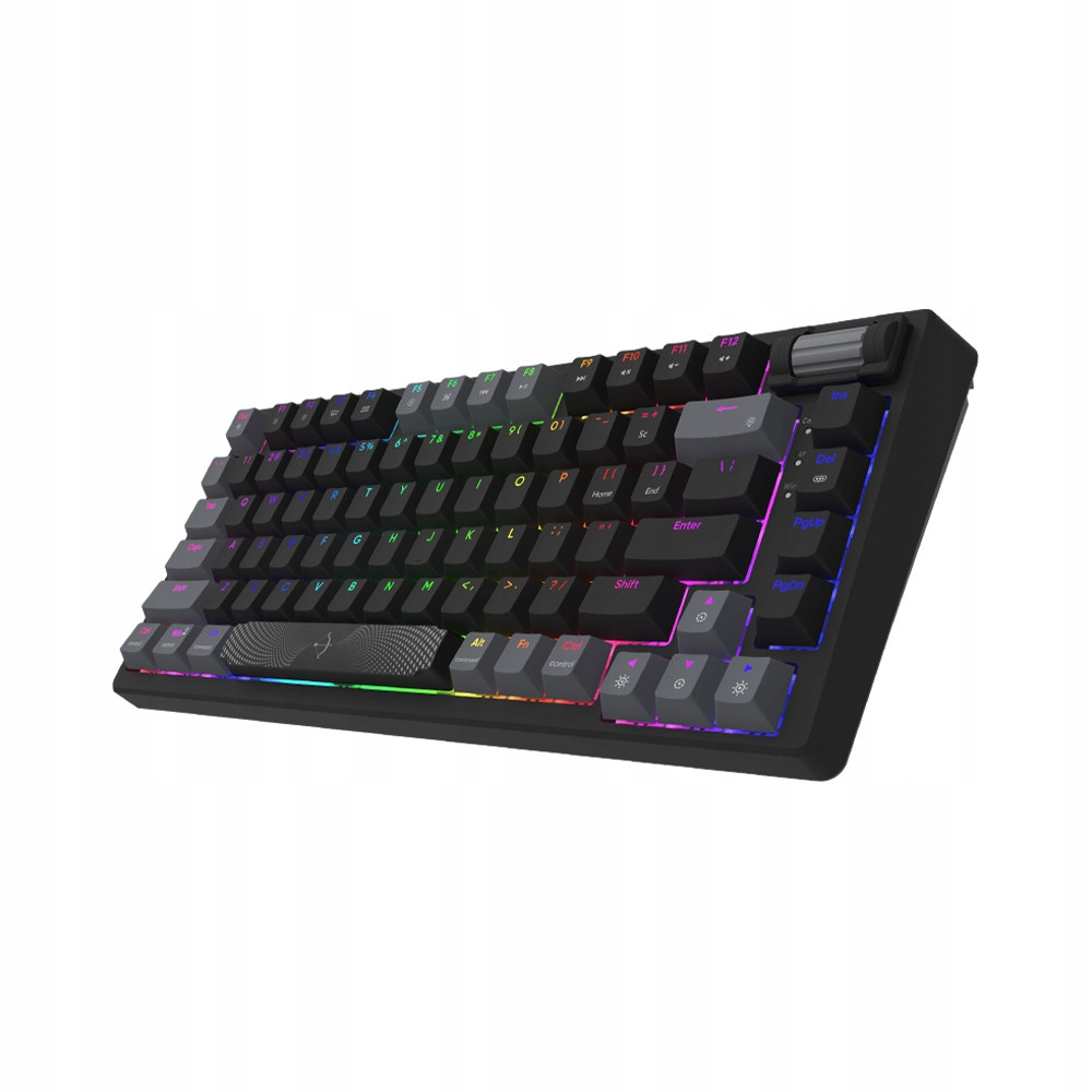 Aqirys Mechanická klávesnice 75%/81 drátových kláves Adara Mini Le blac