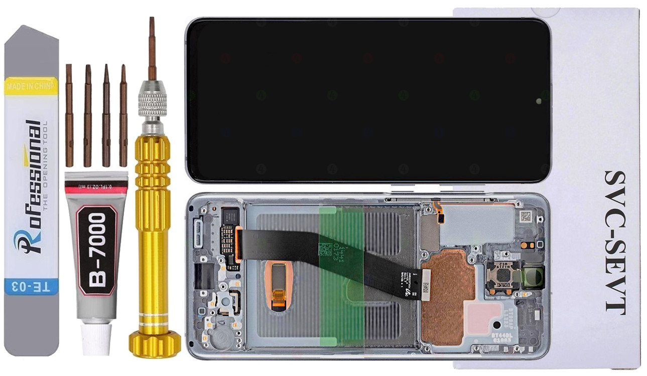 Displej Pro Samsung Galaxy S20 G980 G980F Originál LCD +rámeček Šedý