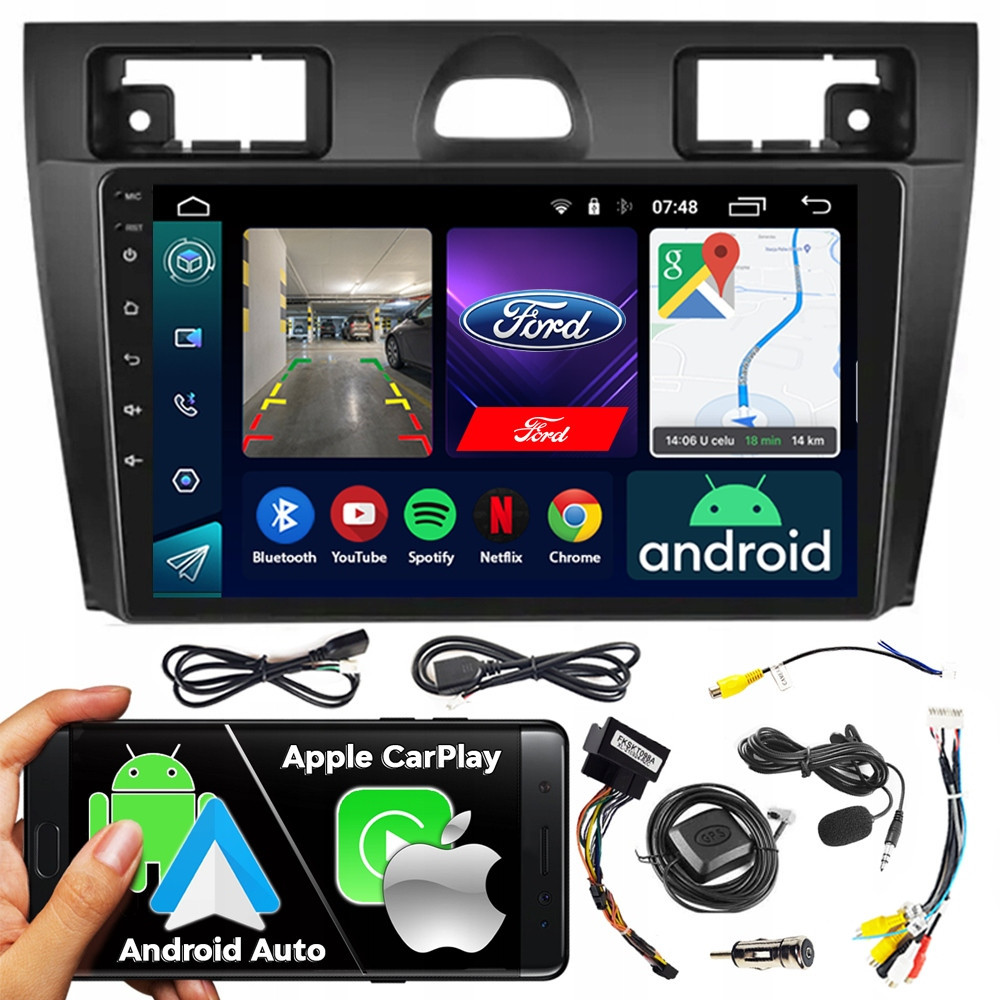 Autorádio Ncs RS-305 Ford Fiesta Mk6 2006-2008 Android Navigace