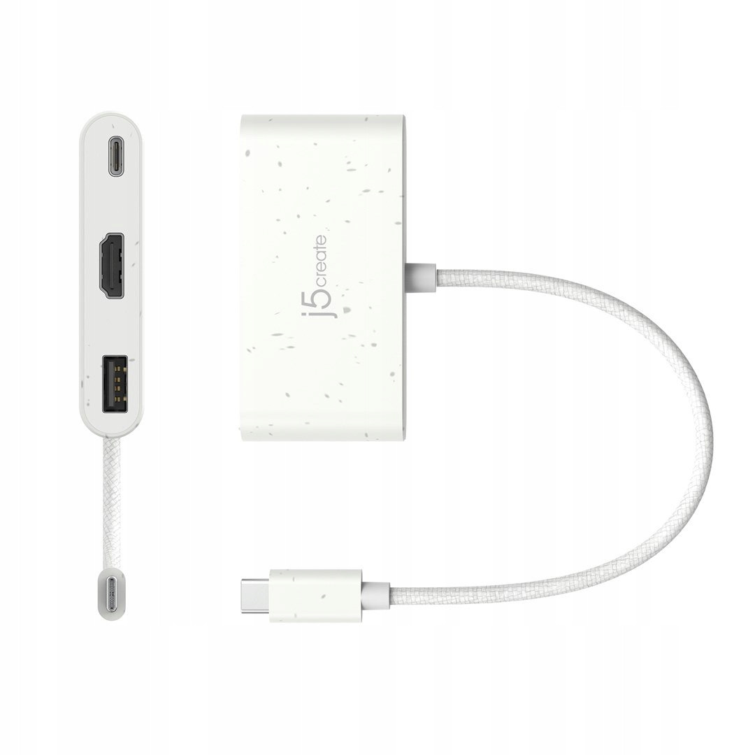 J5create JCA379EW-N rozbočovače a rozbočovače Usb Type-C 5000 Mbit/s Bílá