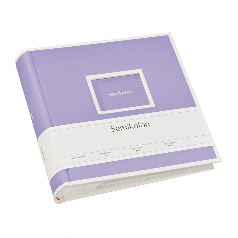 Album Semikolon 200 Pockets 10x15cm lilac silk