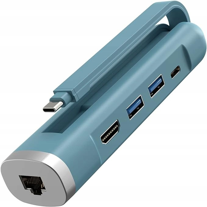Hub Usb-c 5V1 Elexlinco Přenos Usb-a 5 Gb/s Pd 100W Hdmi 4KETHERNET