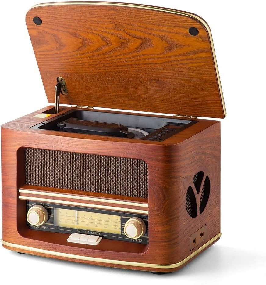 Gramofon Shuman MC-261DE S CD Usb Přehrávačem A Vestavěnými Reproduktory