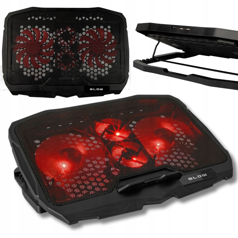 Herní Stojan na notebook Chladící Podsvícená Rgb podložka 12-17