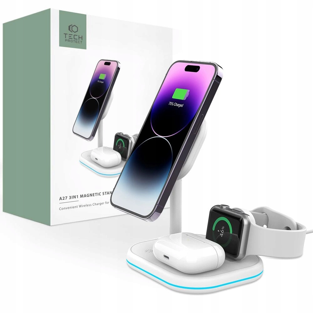Nabíječka Tech-Protect QI15W-A27 indukční MagSafe smartphone Watch AirPods