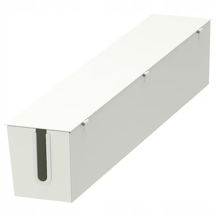 Ikea Mittzon Organizér kabelů do rámu s kolečky bílý 80x13 cm