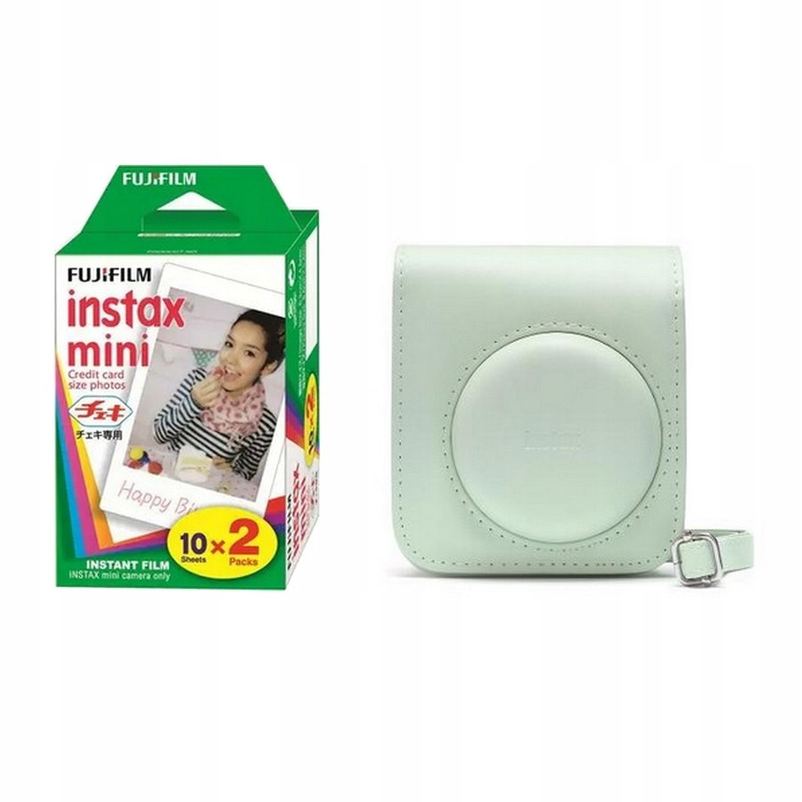 Pouzdro Instax 12 Mini Green Fujifilm náplň Instax Mini 10 kusů x 2 (20ks