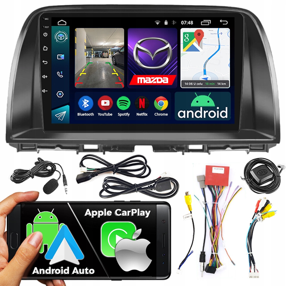 2DIN Ncs Autorádio RS-305 Mazda CX-5 2012-2016 Android Navigace