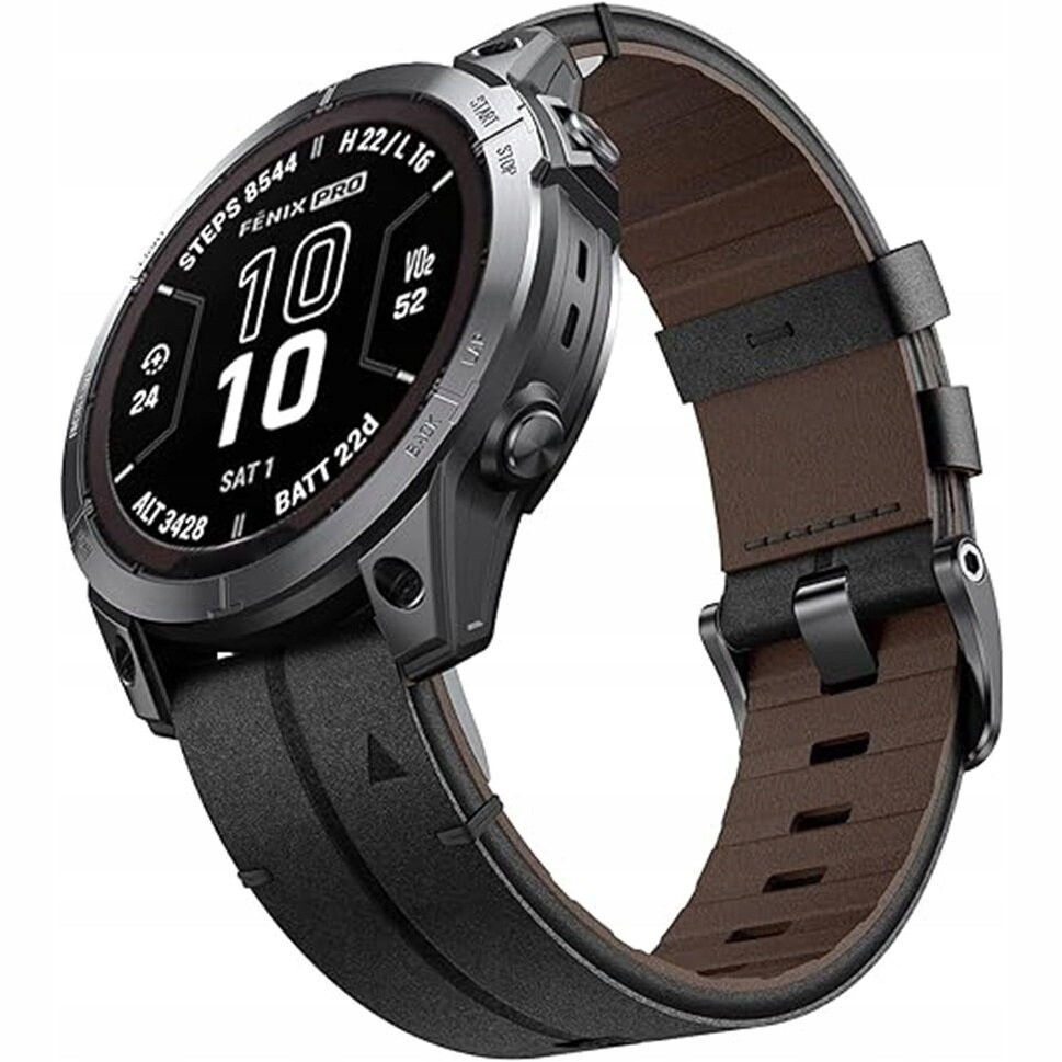 Kožený Opasek Pro Garmin Fenix 5X 6X 6X Pro 7X Quickfit Easyfit