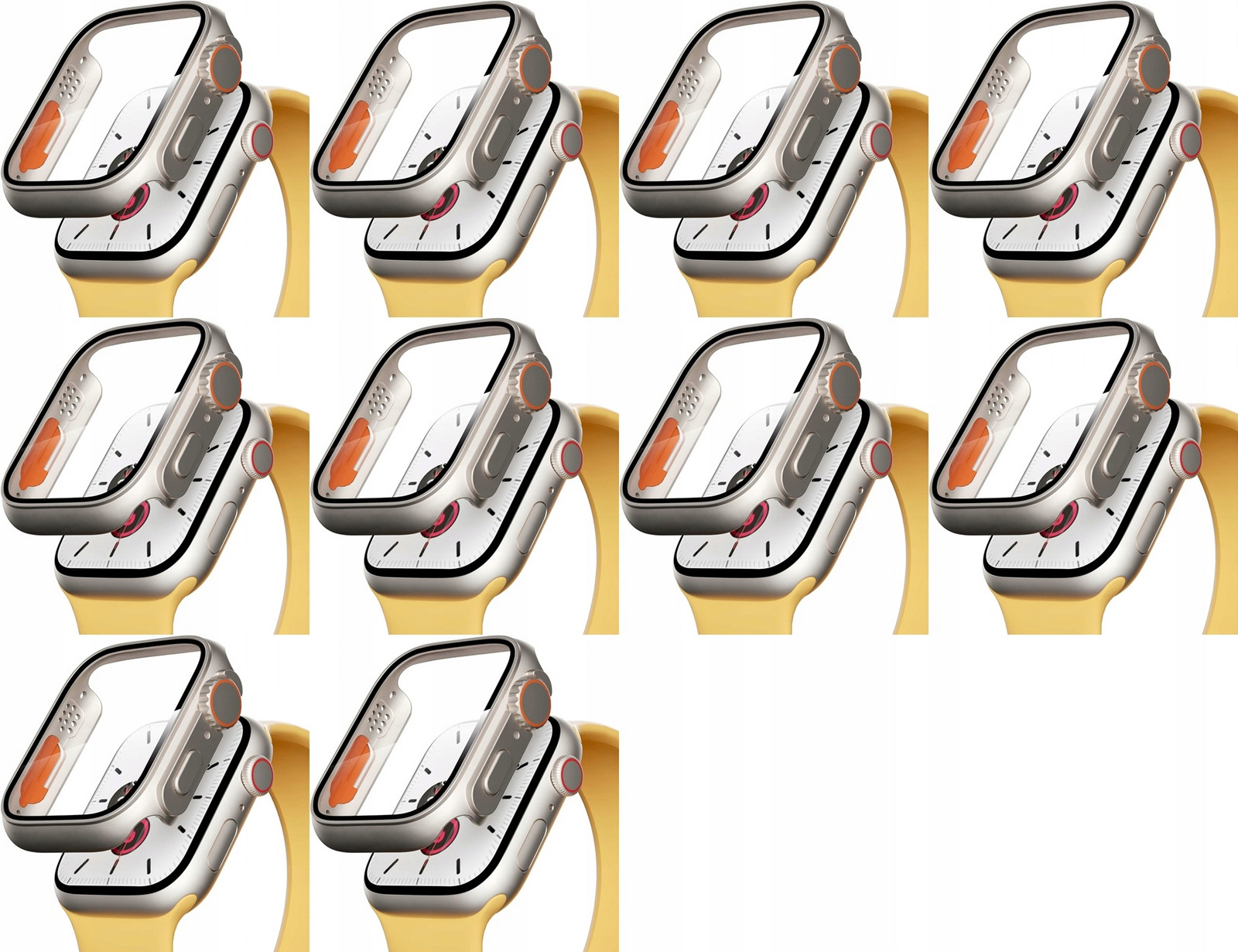 10x Pouzdro Pouzdro Na Apple Watch 4/5/6/SE (2020/2022) 44mm Jako Ultra