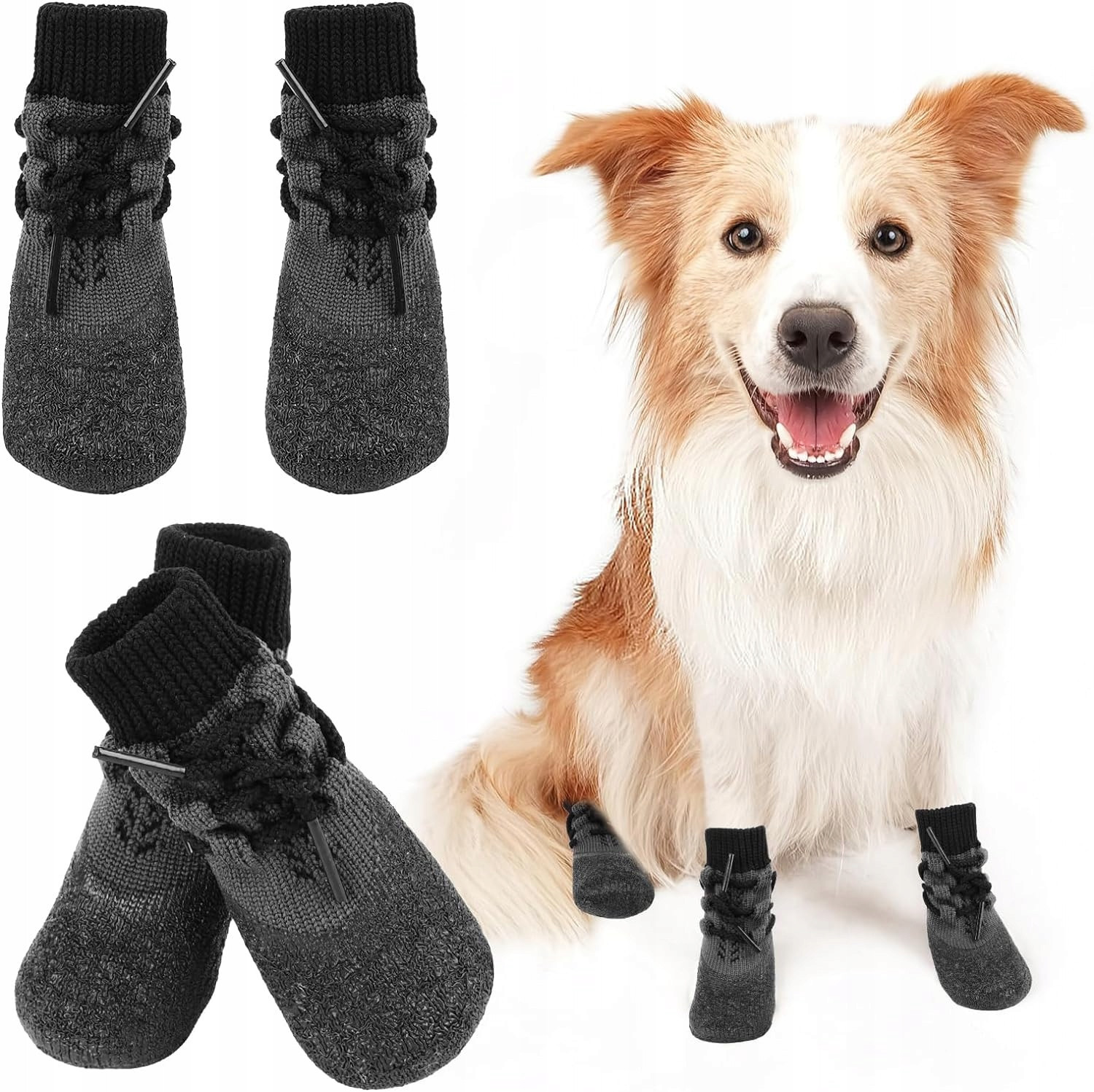 2 Páry Nepromokavé Boty Pro Psy Psí Mazlíček Štěně Ponožky Ochranné