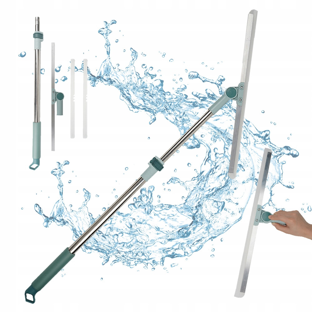 Mop Škrabkou Na Podlahu O Délce 110 CM S Teleskopickou Tyčí