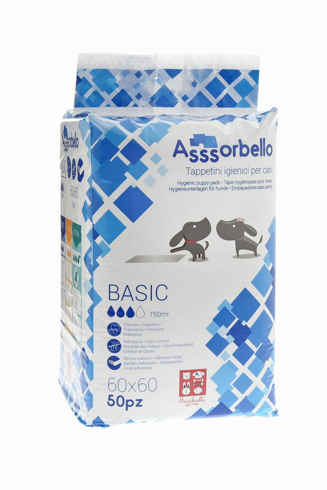 Podložky Basic 60x60 50 kusů Ferribiella IGN020B