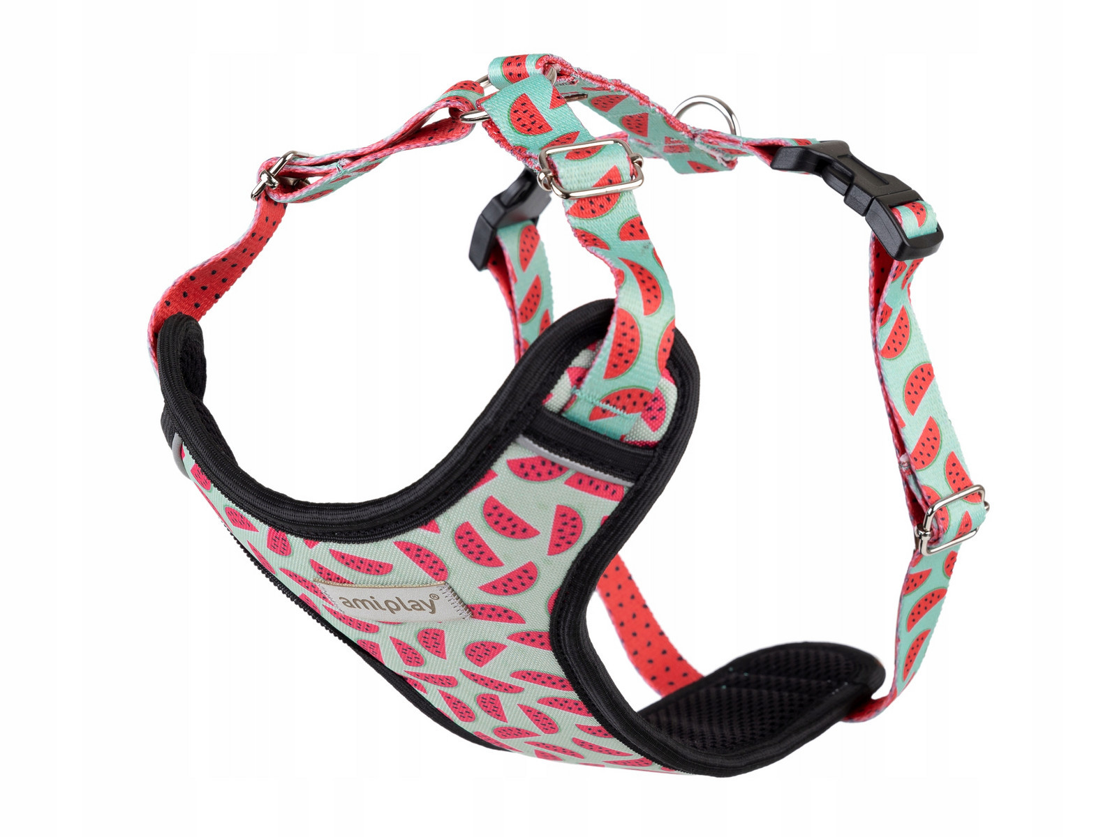 amiplay Postroj pro psa Discovery BeHappy M Waterme