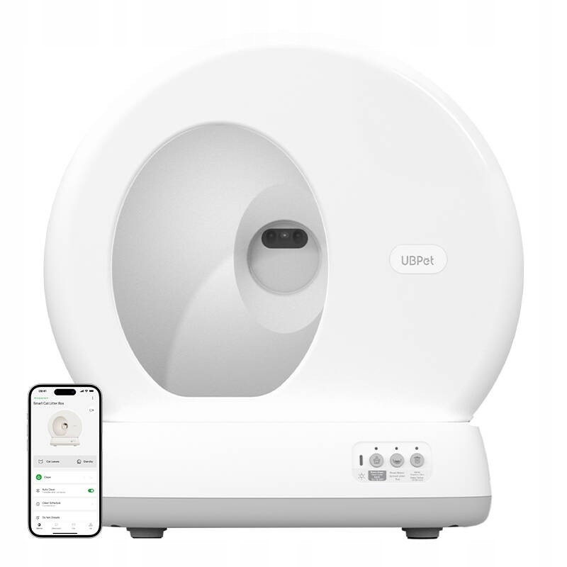 Chytrá samočistící toaleta s kamerou pro kočky UBPet C10 Pro