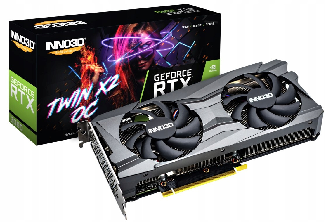 INNO3D GeForce Rtx 3060 Twin X2 Oc Lhr, 12288 Mb GDDR6