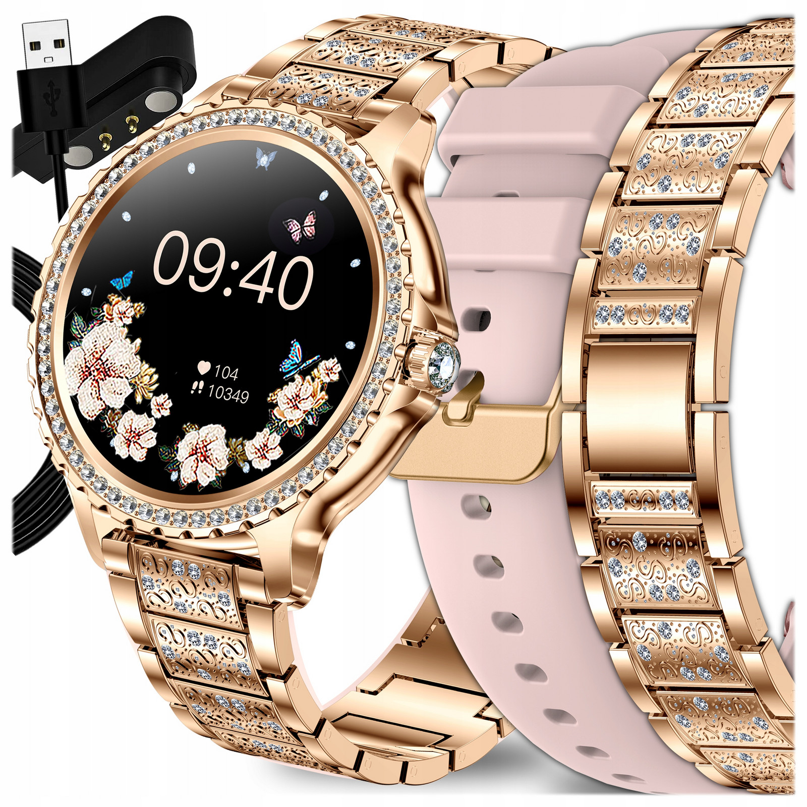 Chytré Hodinky Dámské Hodinky Menu Pl Sms hovory Puls Smart Watch 2 Řemínky