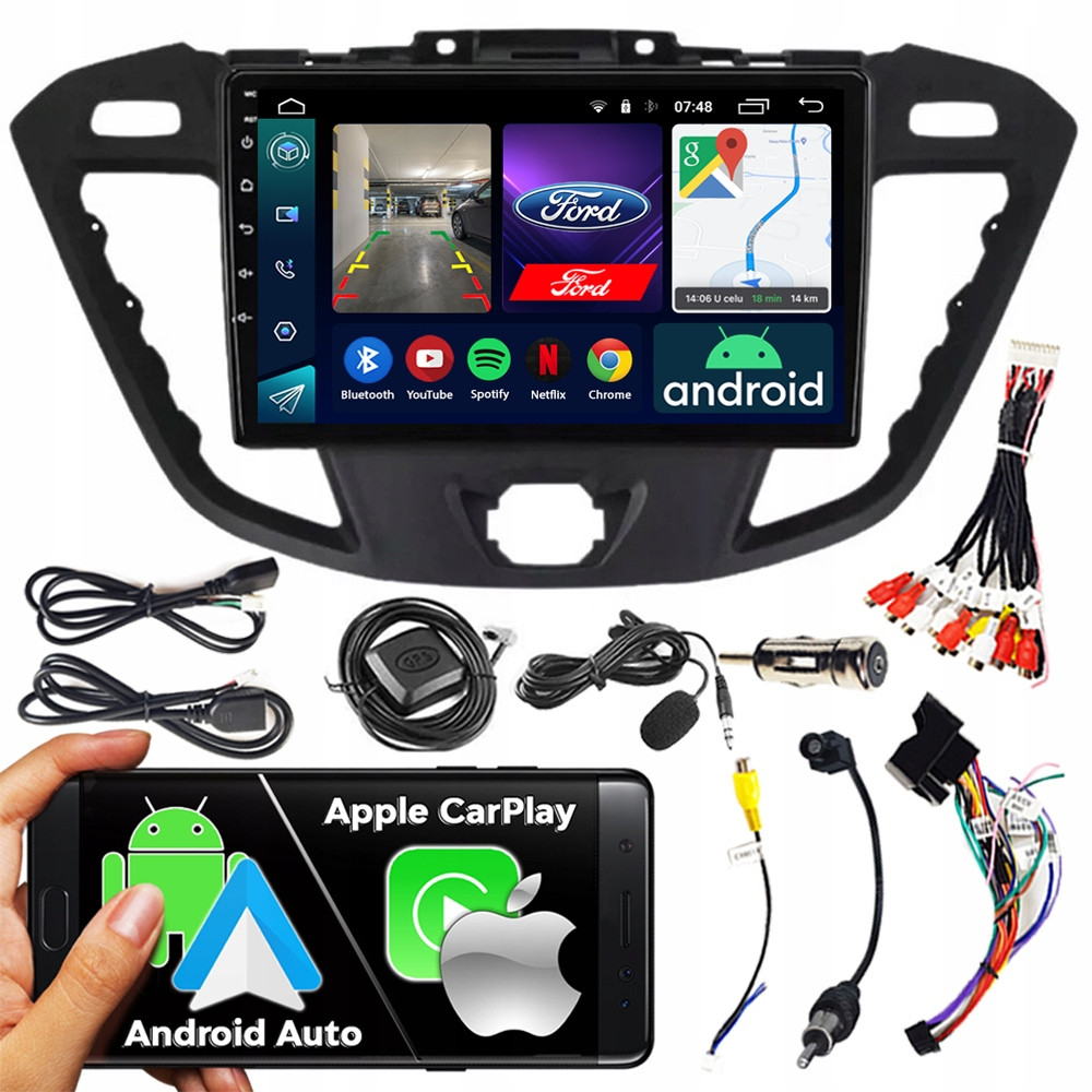 2DIN Ncs Autorádio RS-305 Ford Transit 2012-2021 Android Navigace