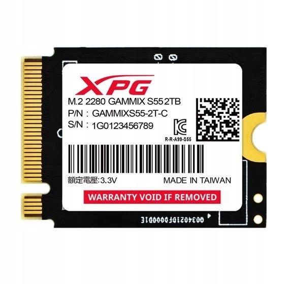 Ssd disk Xpg Gammix S55 2TB PCIe 4x4 5/3.2GB/s M2230