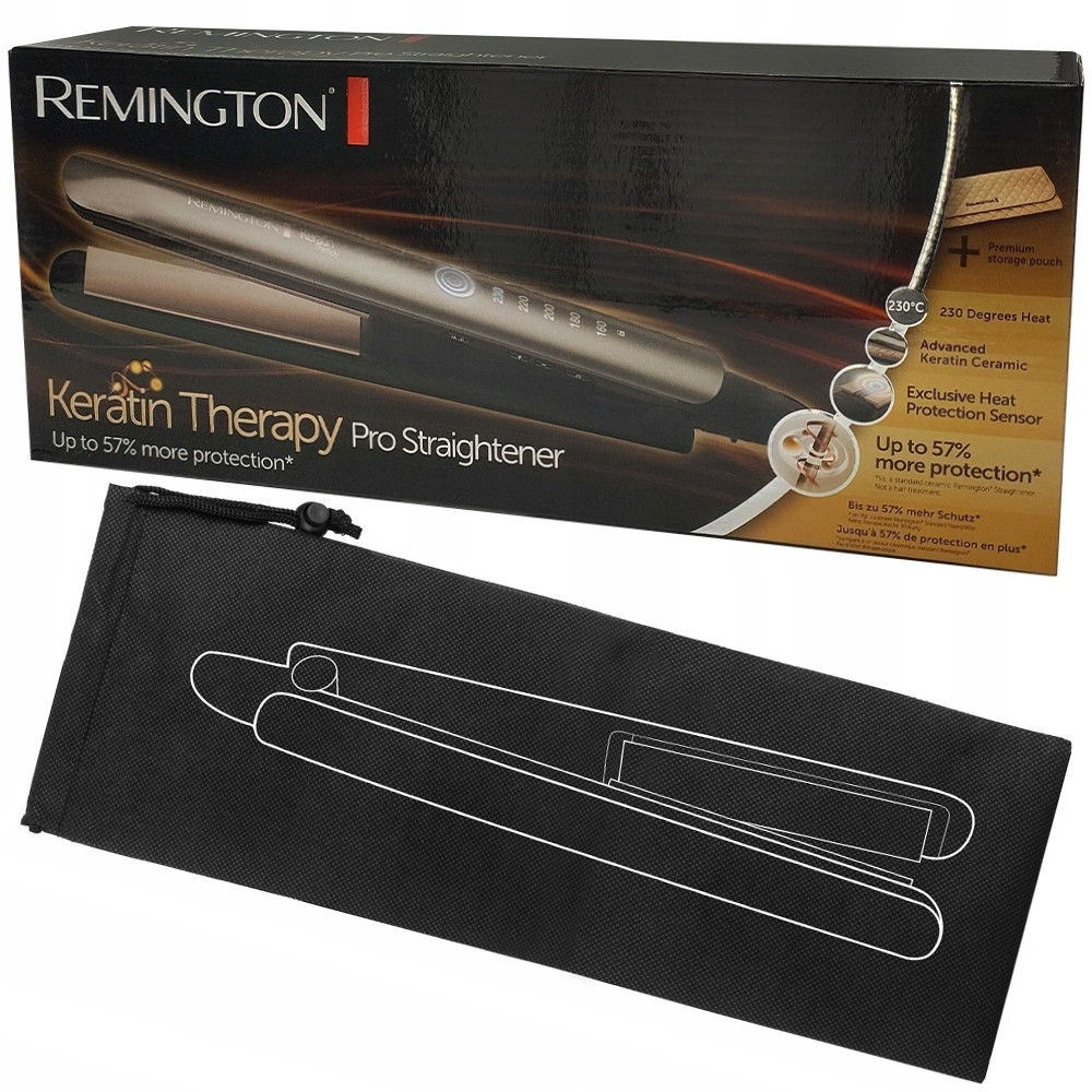 Žehlička Na Vlasy Na Vlasy Remington S8590 Keratin Therapy Potah Sáček