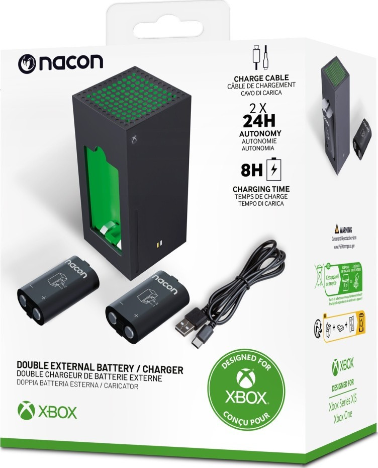 Nabíječka baterií pro Xbox Series X 2x akumulátor 1400 mAh Nacon