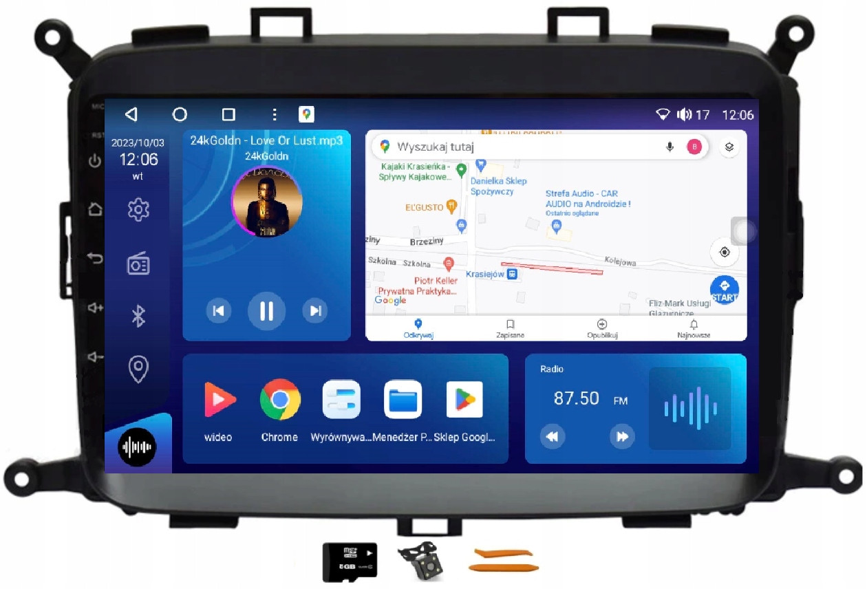 Radio Android Navigace Qled Carplay 256GB Lte Gps Lte Kia Carens 4 13-19