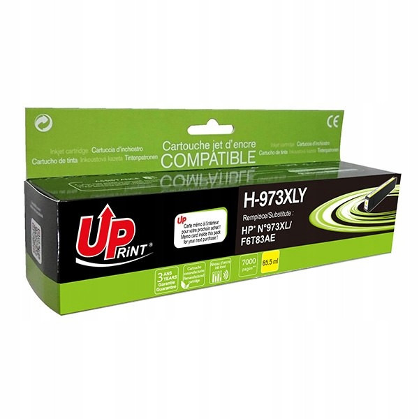 UPrint inkoust s F6T83AE, Hp 973X, H-973XLY, yellow, 7000s, 86ml