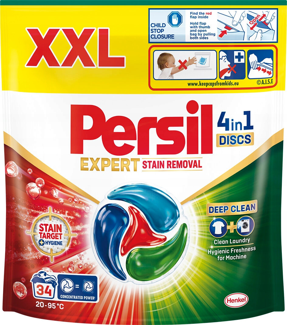 Kapsle na praní Persil Discs Expert 4 in 1 Stain 34 ks