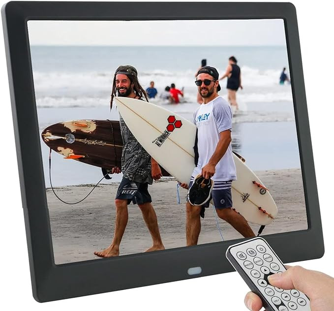 Digitální Rámeček Na Fotografie 8.7 Palců Longsea 1024X768 Ips Černý Dálkové Ovládání
