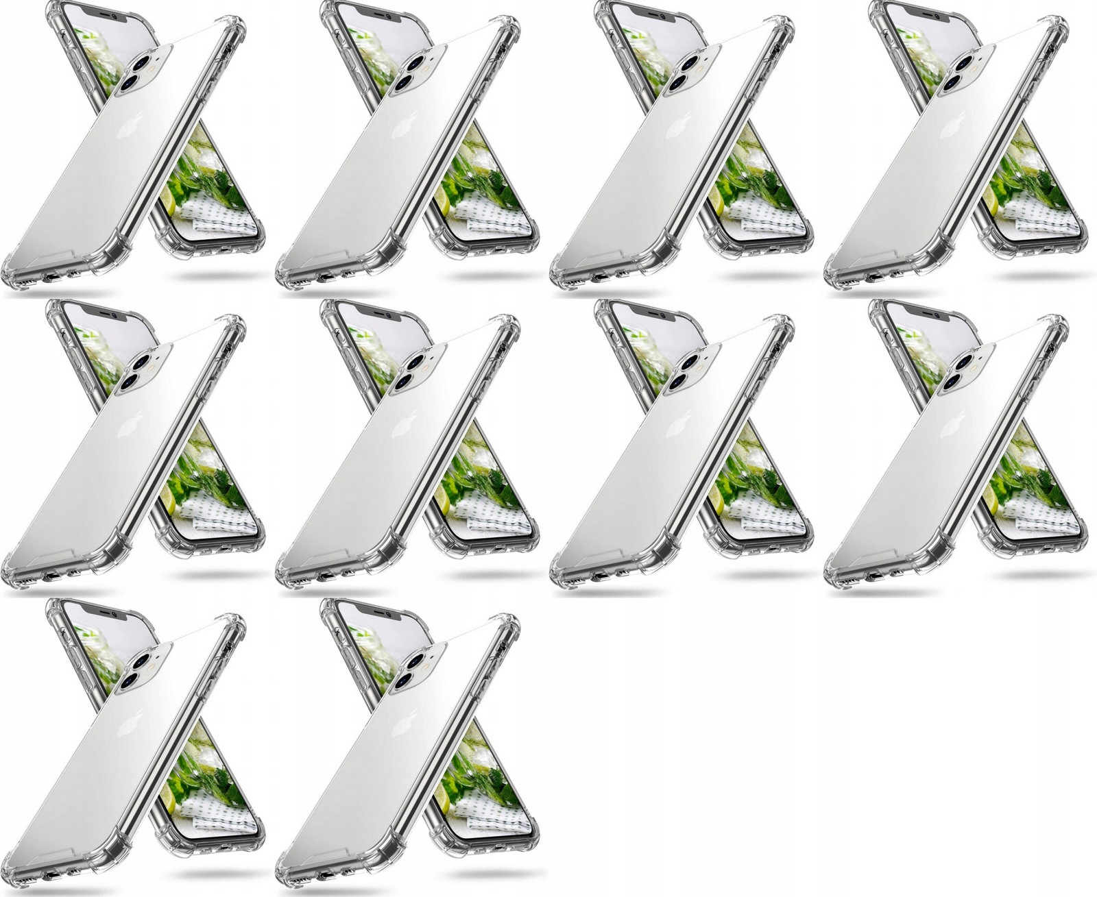 10x Pouzdro Case Pro Apple Iphone 12 Pro Transparentní Silikonové