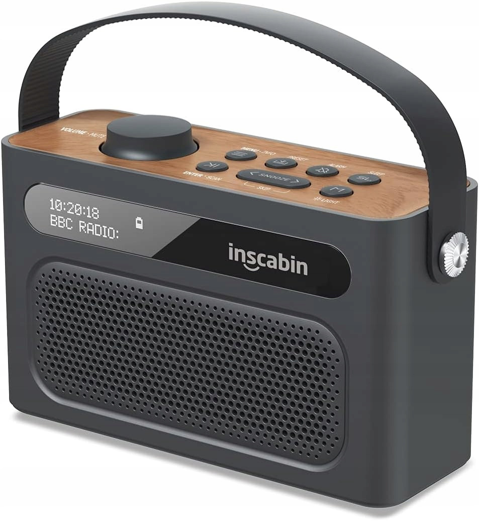 Digitální Rádio Dab+ Inscabin M60 Přenosný Bezdrátový Bluetooth Reproduktor