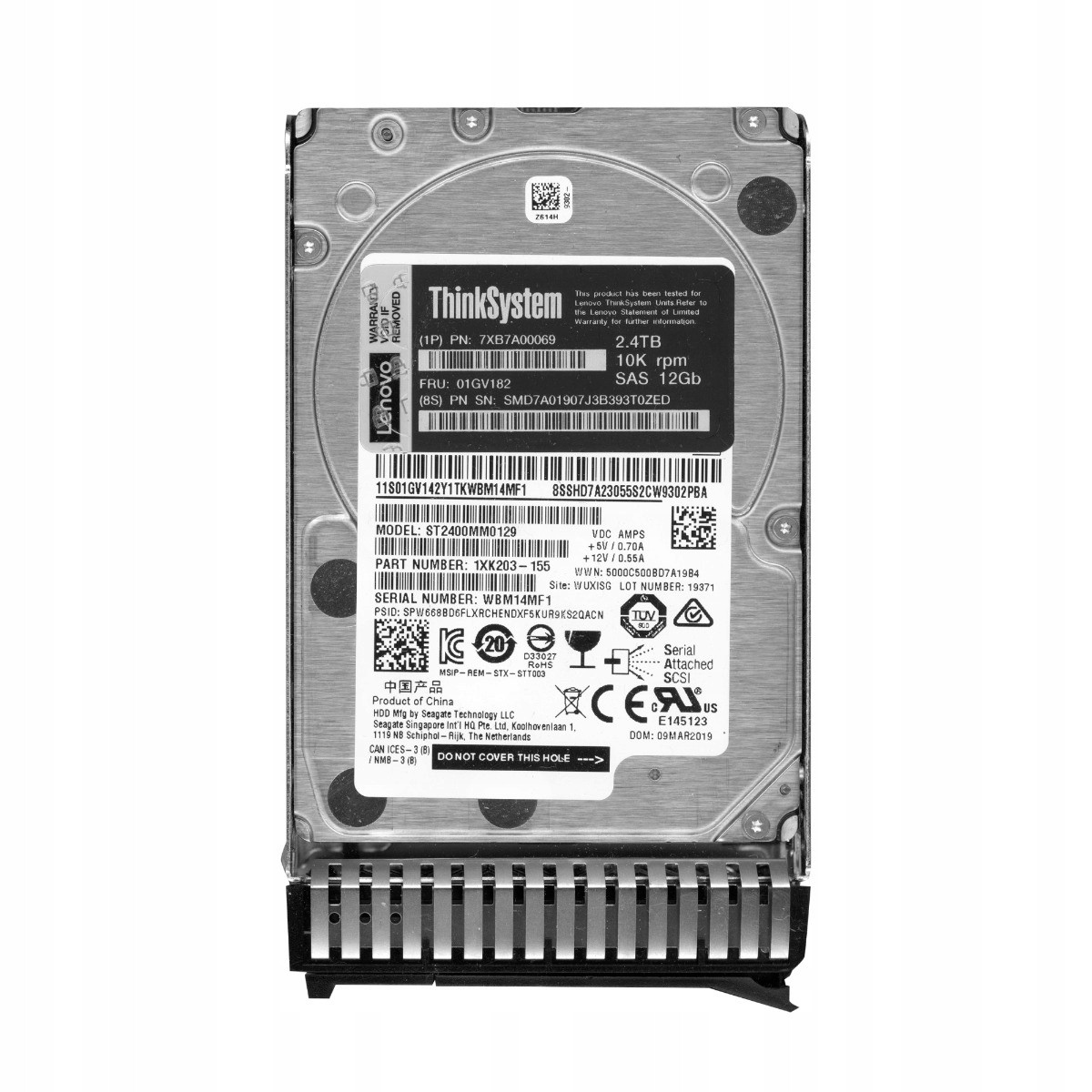 Lenovo 01GV182 2,4TB 10K 256MB SAS-3 2,5'' ST2400MM0129