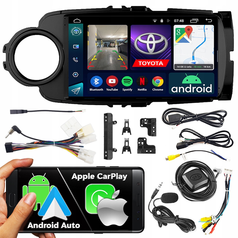 Ncs Autorádio RS-305 Toyota Yaris 3 III 2011-2020 Black Android