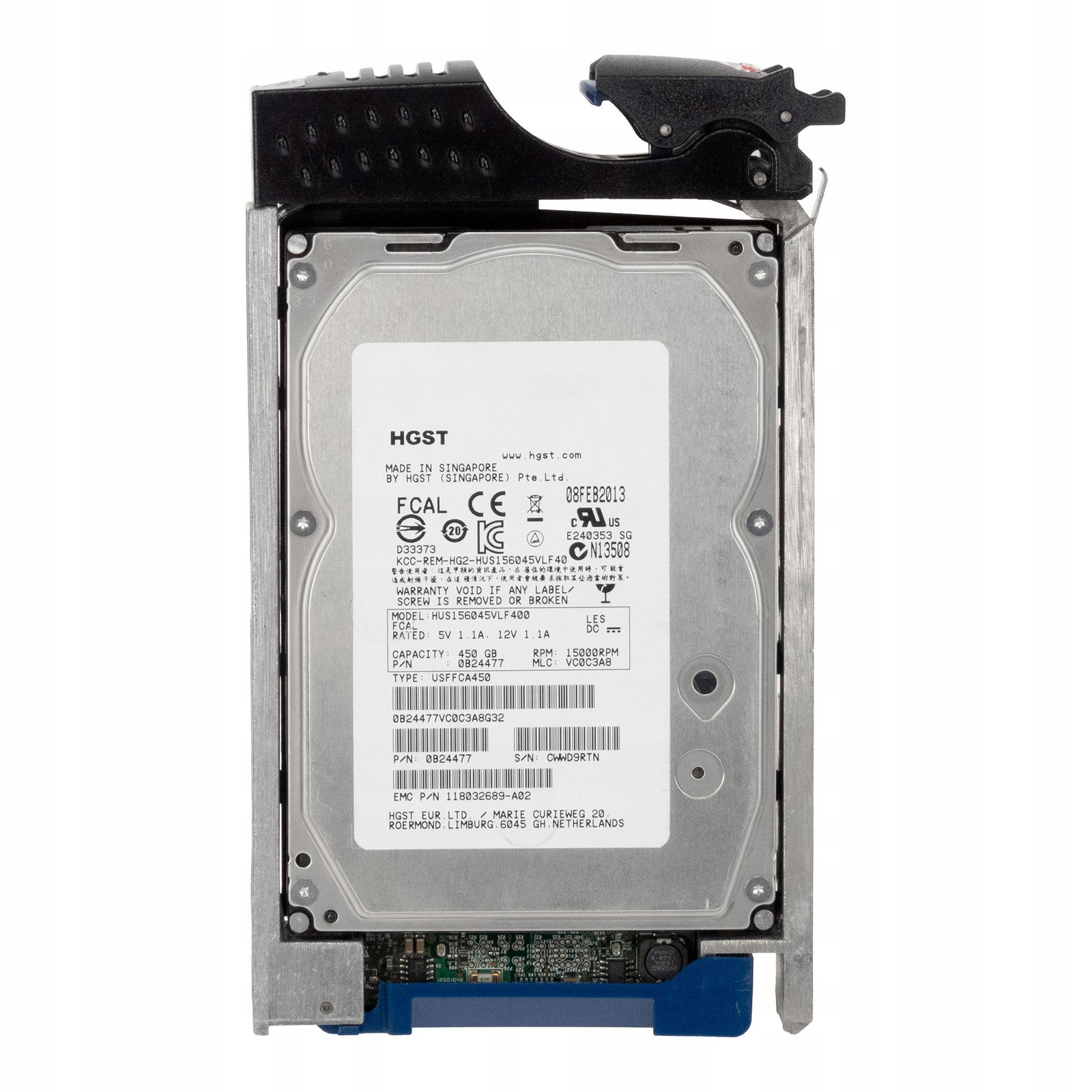 Emc 118032689-A02 450GB 15K 64MB Fc 4Gbps 3,5'' HUS156045VLF400