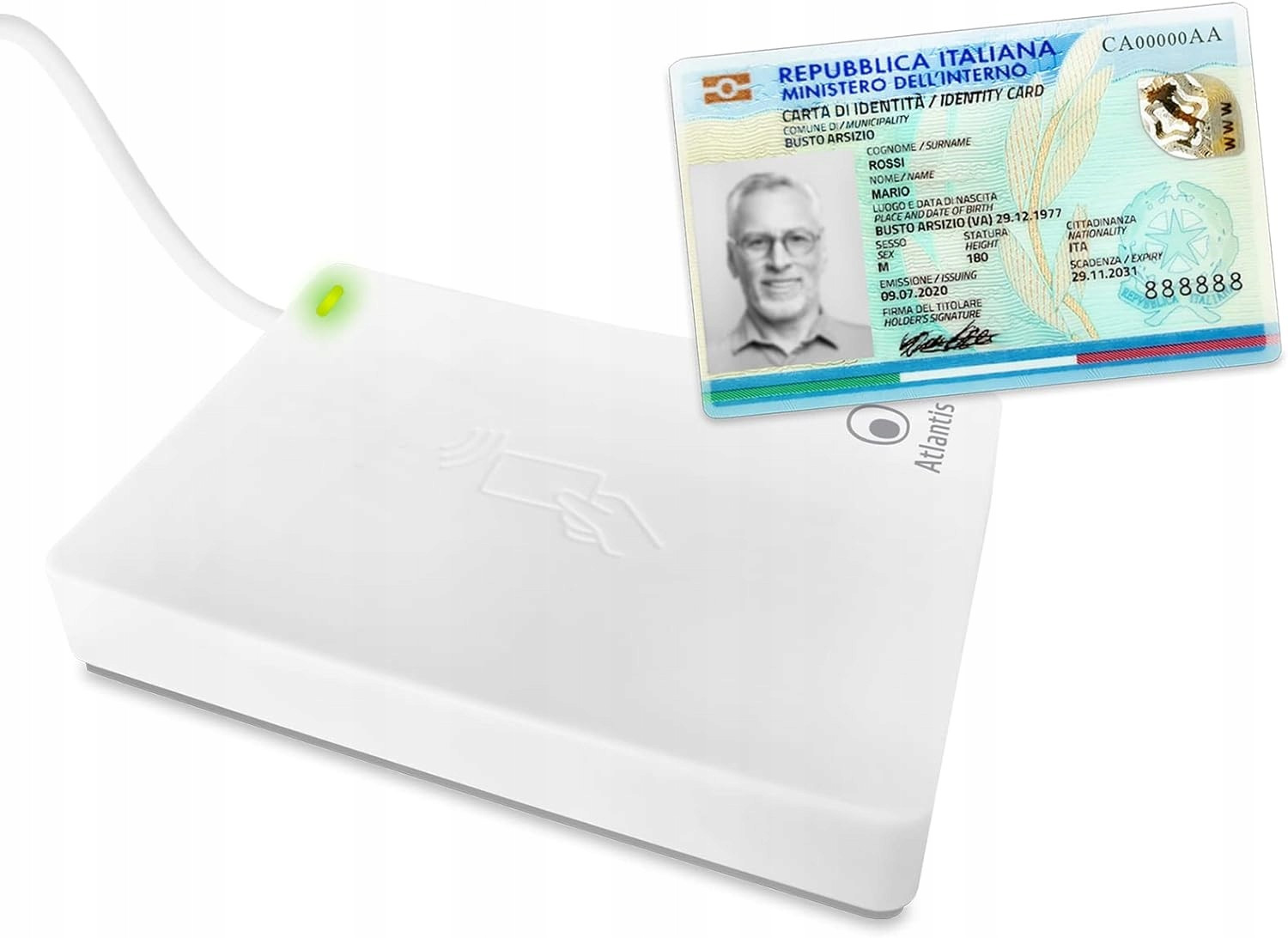 Čtečka Elektronických Občanských Průkazů Italština Inps Nfc Usb P005-CIED311