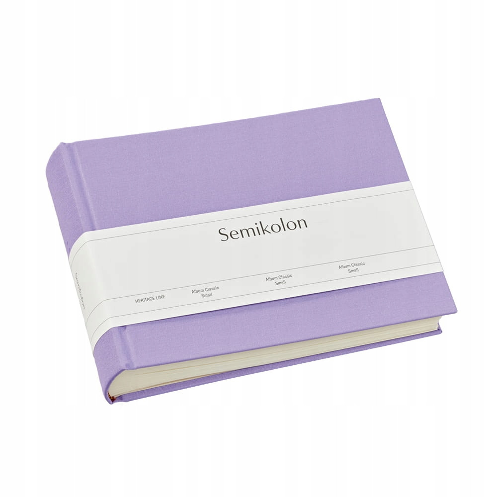 Album Semikolon Classic Small, krémové kartičky, lilac silk