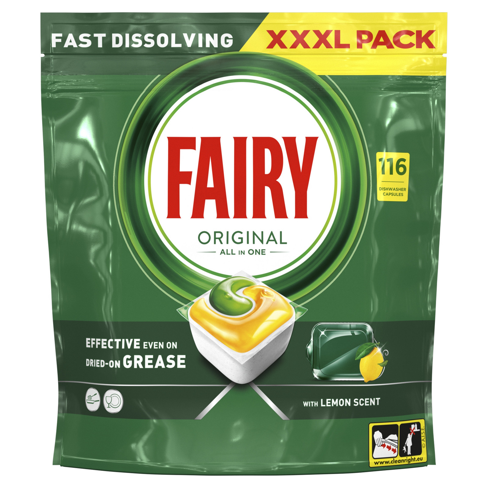 Fairy Original All In One Kapsle do myčky Citron 116 ks