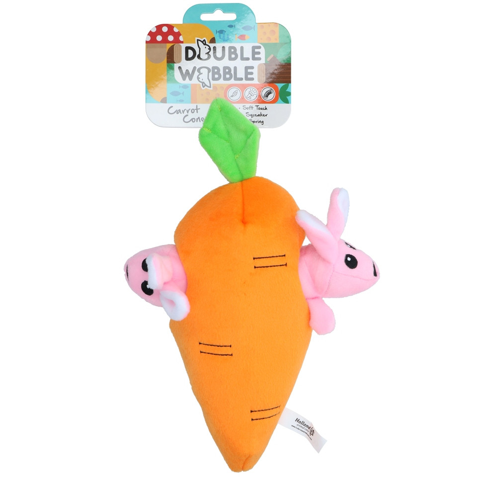 Double Wobble Carrot Conejos Vyskakovací Králíci