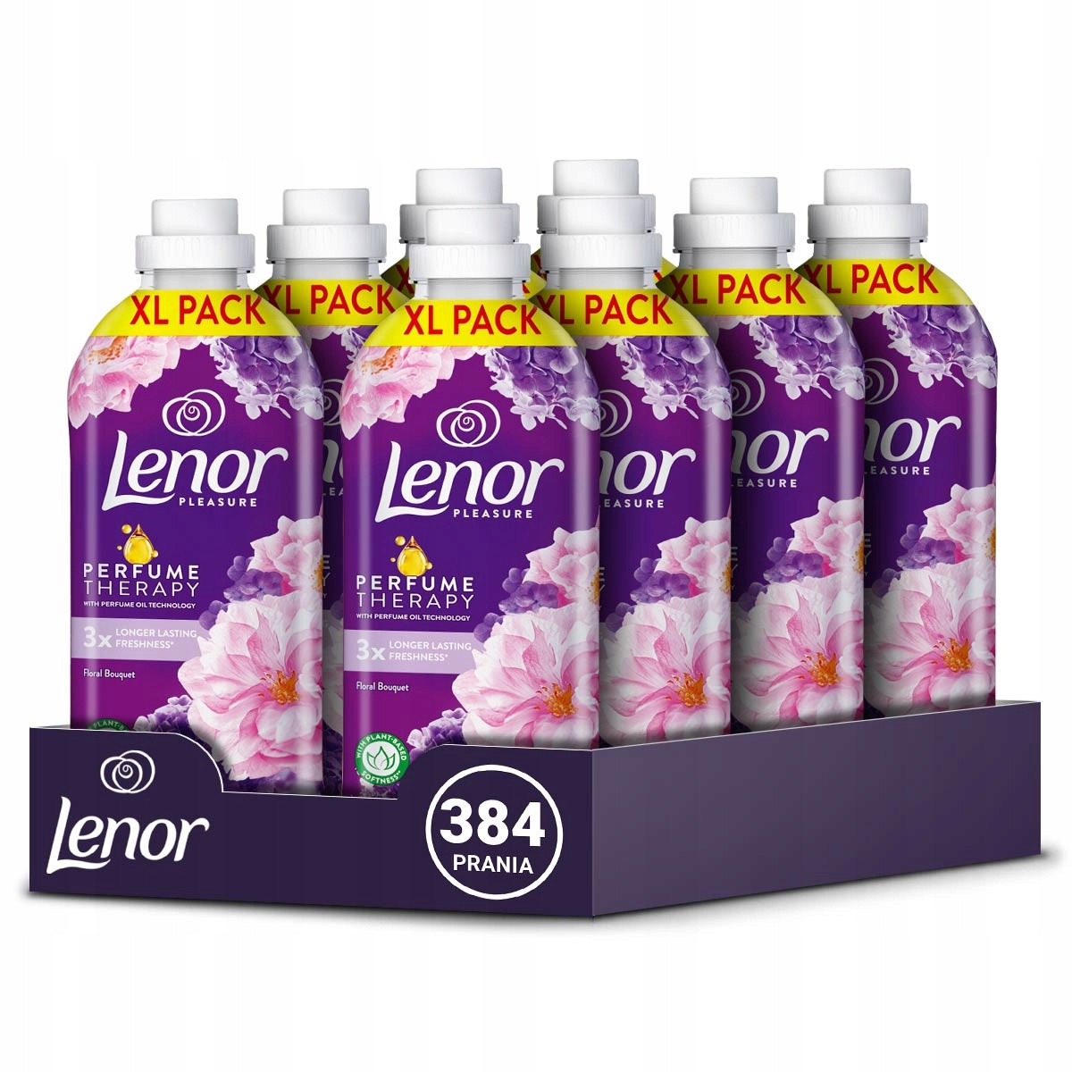 Sada Lenor aviváže Floral Bouquet 384 praní, 8x1,2L