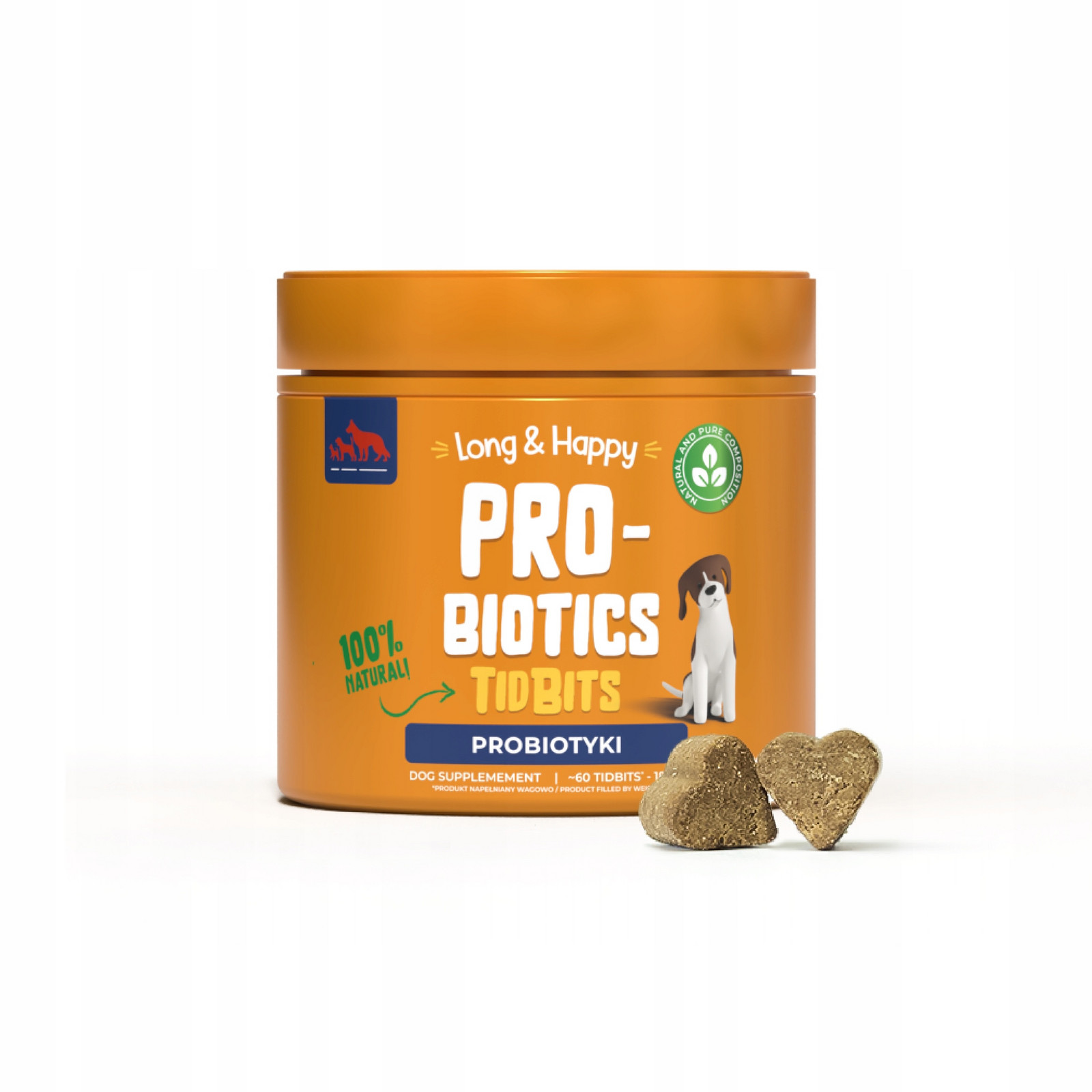 Long & Happy Probiotics Probiotické pochoutky na podporu zdraví střev