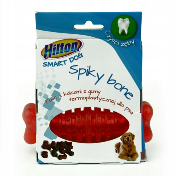 Hilton Dog Spiky Ball mix barva Kost s hroty 12cm pro psa