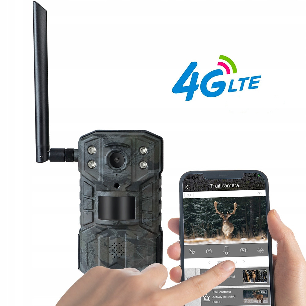 Bezzrcadová Solární Kamera Fotopast 4G Lte 14MPX silná!