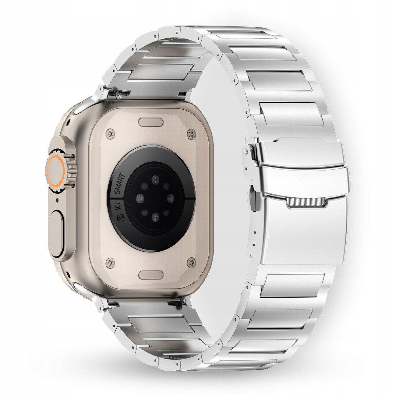 Stříbrný Náramek pro Apple Watch 4 5 6 7 8 9 Se Ultra 42mm 44mm 45mm 49mm