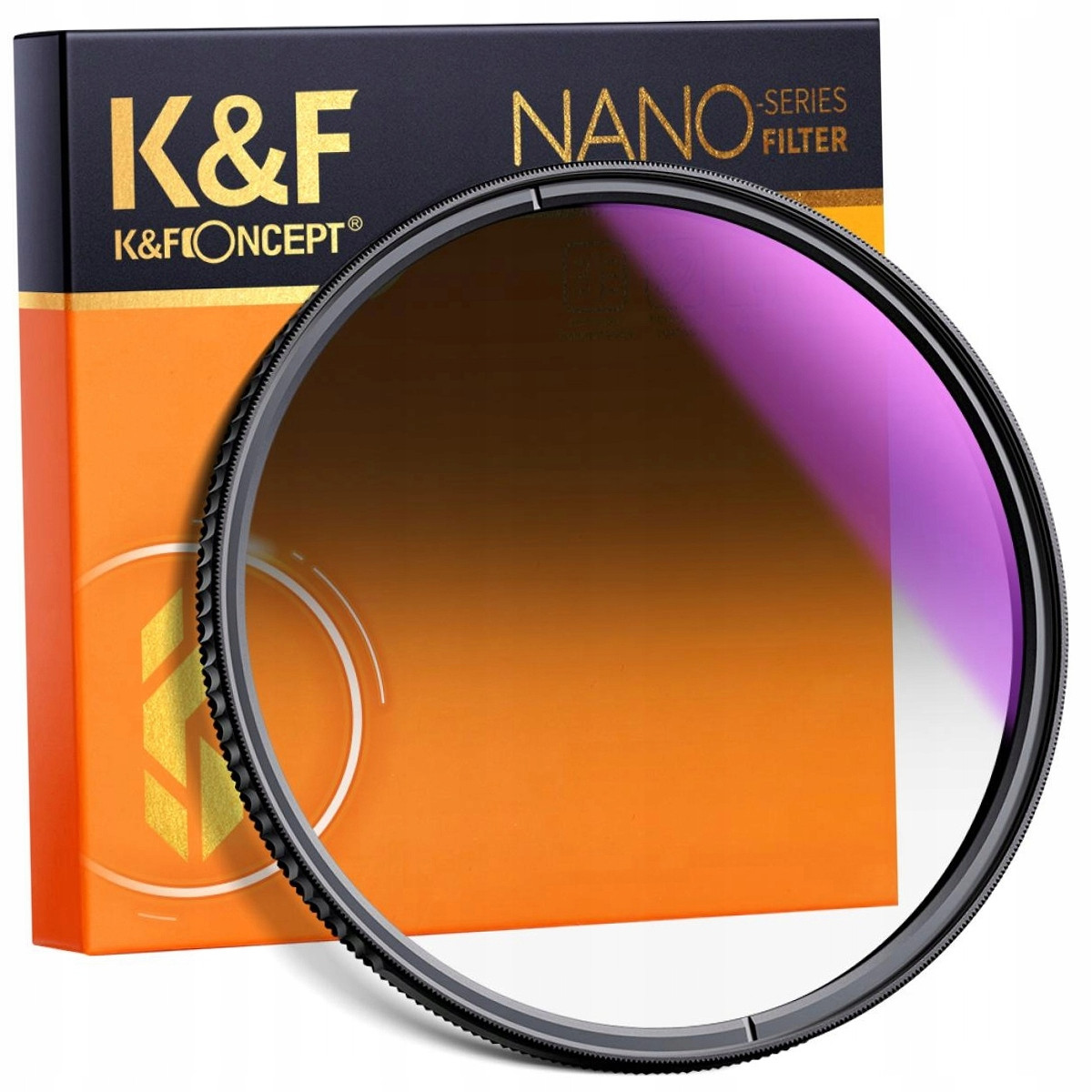 K&f Poloviční Filtr šedý NanoX GND8 Soft 72mm Značkový Landscape