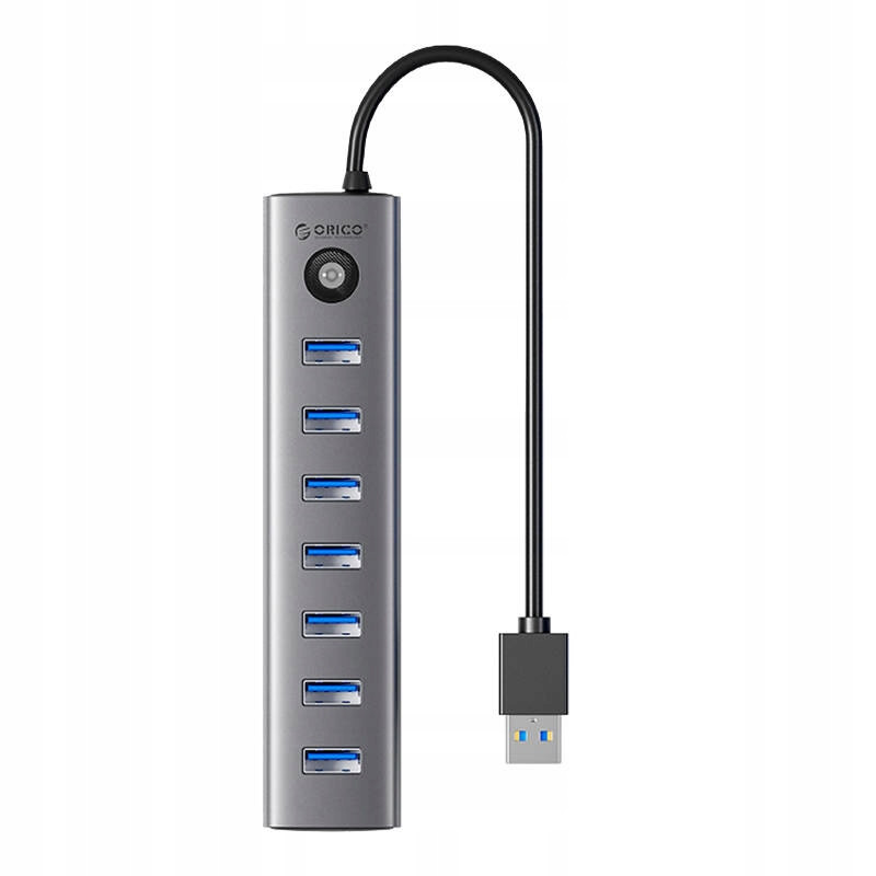 Orico Adaptér Hub 7 V 1 Usb Typu C Až 7X Usb 3.0 Rozbočovač