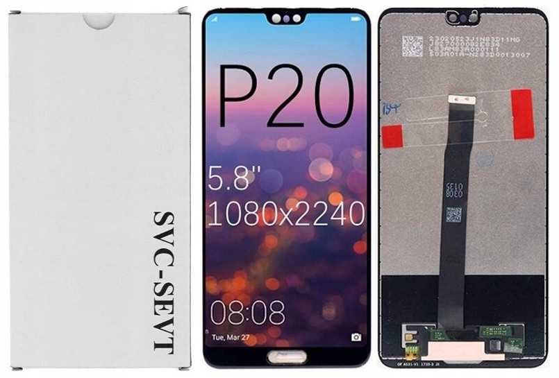 Service Pack Displej Pro Huawei P20 Černá EML-L09